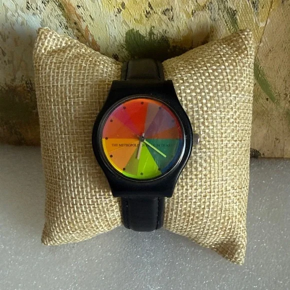 Vintage MMA Metropolitan Museum of Art Color Wheel Watch Unisex Needs battery - Picture 3 of 6